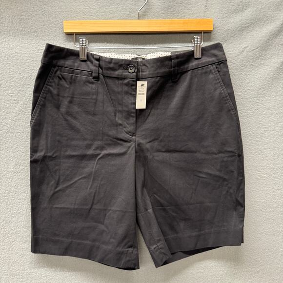 Talbots Perfect Shorts Womens 12 (35x9 ACTUAL) Black Coastal Chino NEW - Picture 2 of 7